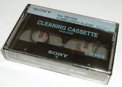 sony 8mm video head cleaning cassette