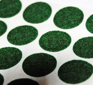 Green Round Self Adhesive Felt Feet Pads 3/4 in